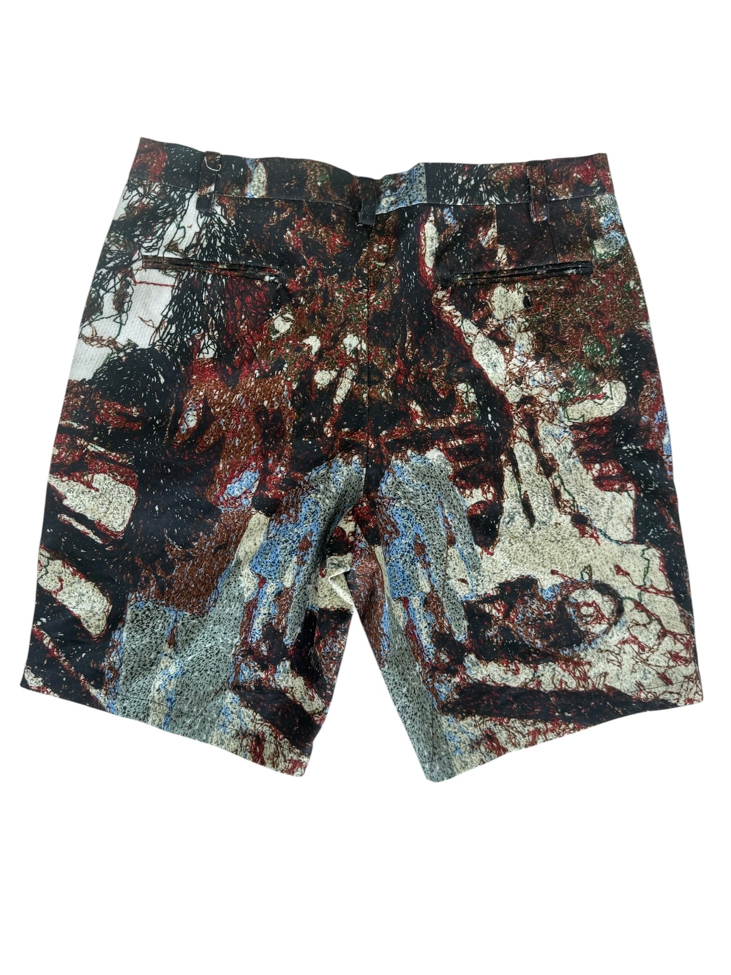 Embroidery Camo Shorts