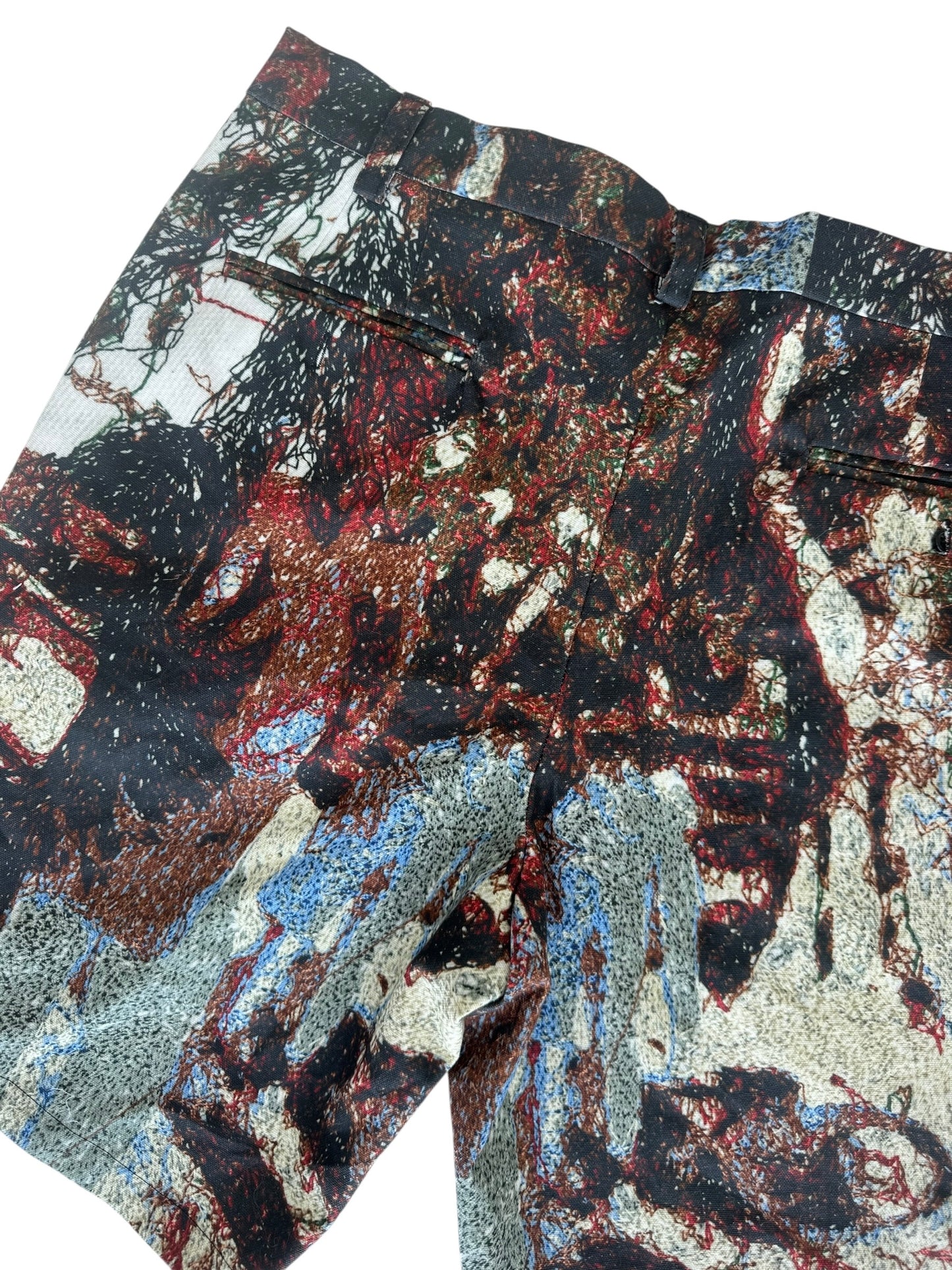 Embroidery Camo Shorts