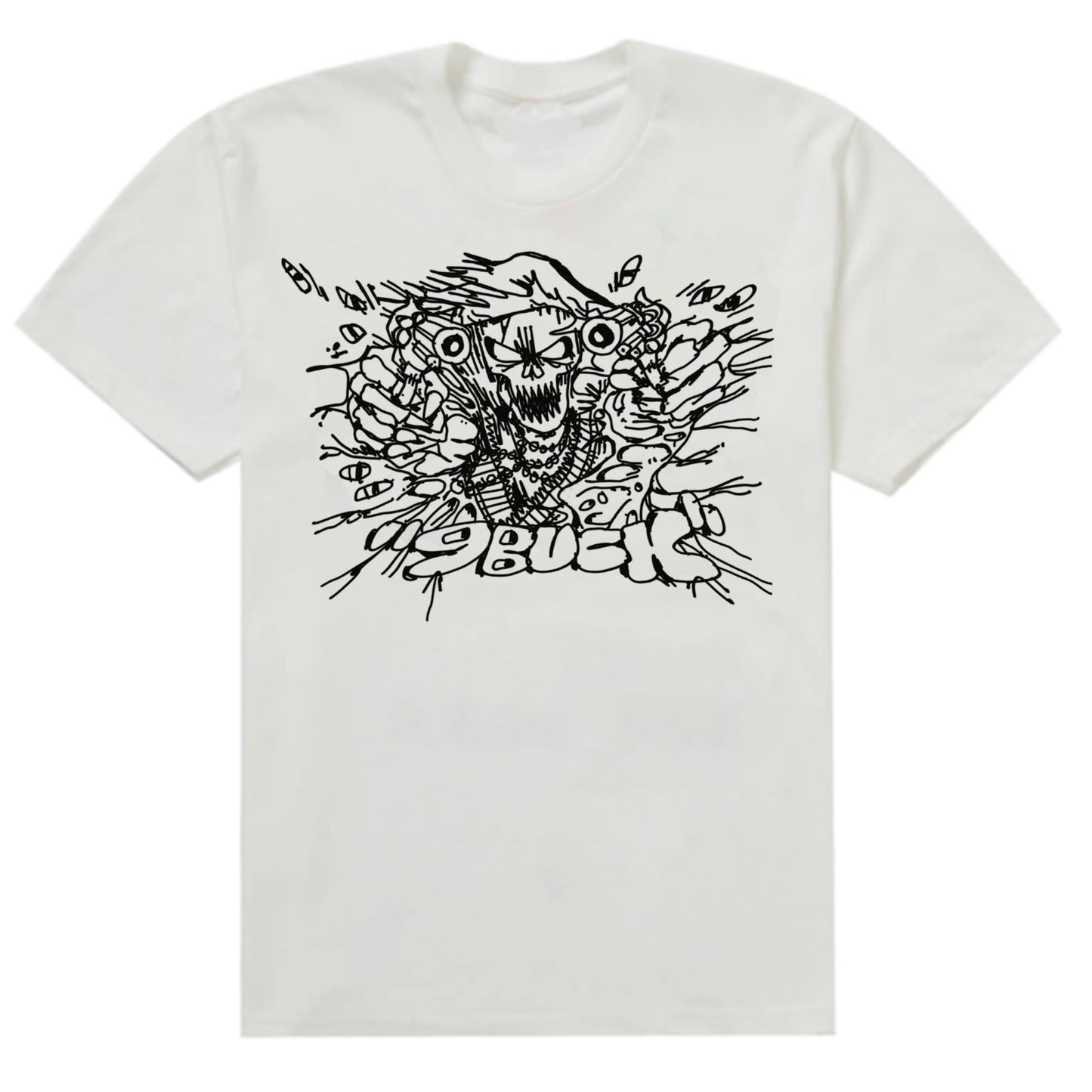 White Skeleton Tee
